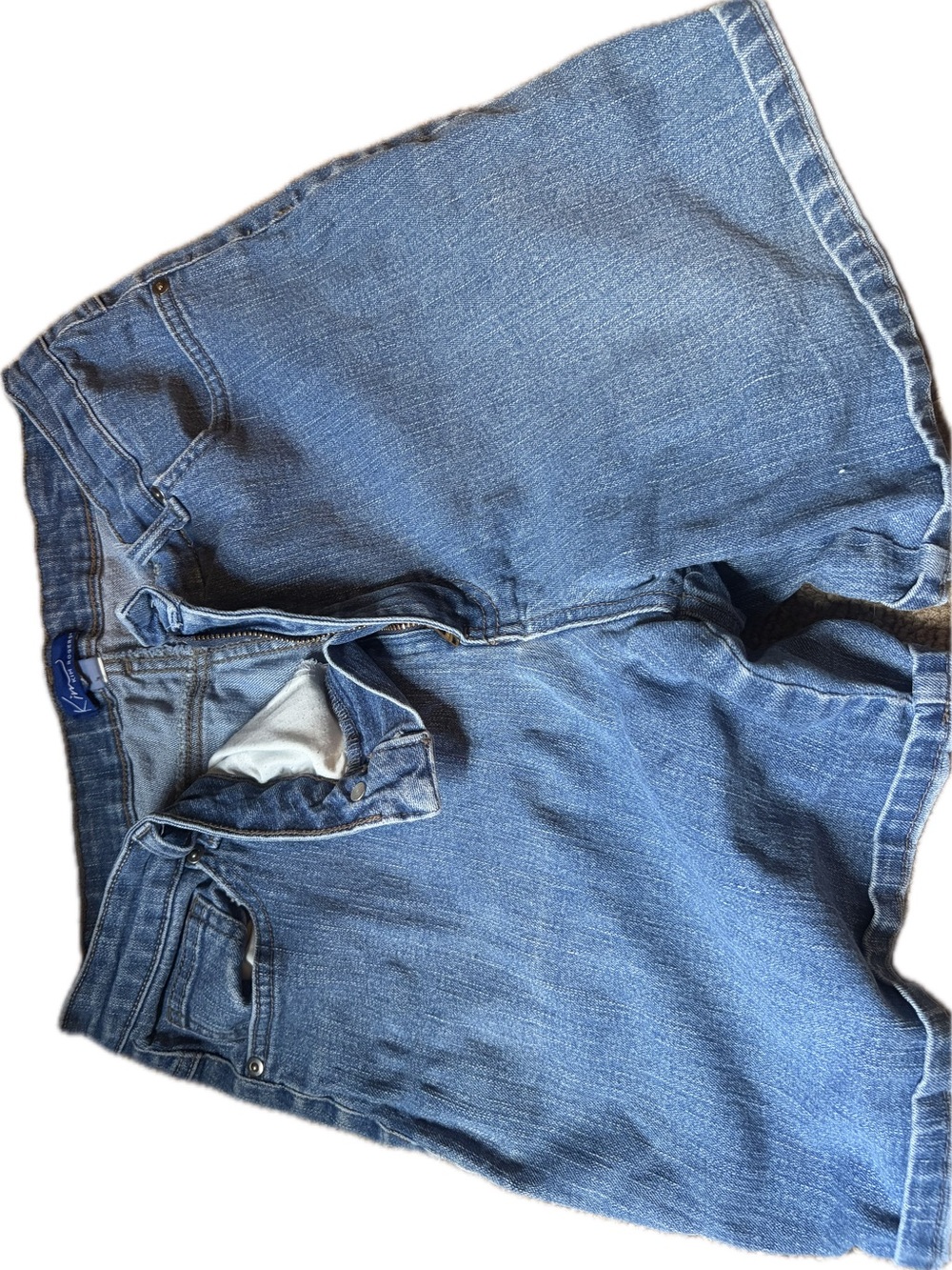 Kim Rogers Blue Denim High-Rise Jean Shorts